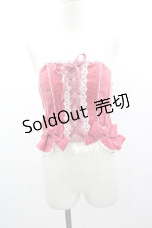 画像: Angelic Pretty / エレガント別珍ビスチェ  ピンク I-25-03-15-082-AP-JA-HD-ZI