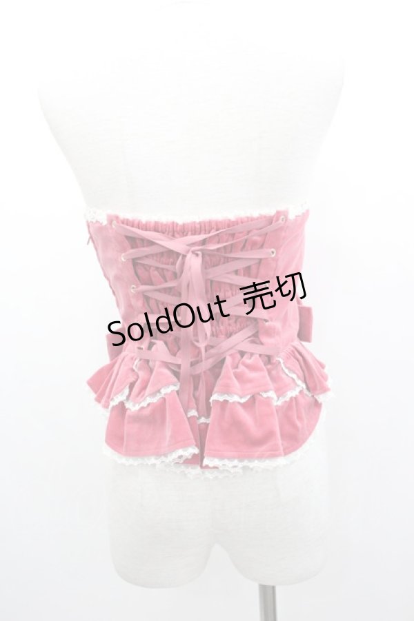 画像2: Angelic Pretty / エレガント別珍ビスチェ  ピンク I-25-03-15-082-AP-JA-HD-ZI (2)