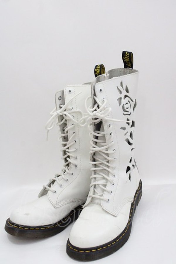画像1: Dr.Martens （Getta Grip） / ROSIEブーツ UK6 白Ｘ黒 I-25-03-15-093-PU-SH-HD-ZI (1)
