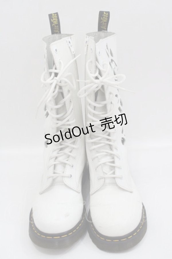 画像2: Dr.Martens （Getta Grip） / ROSIEブーツ UK6 白Ｘ黒 I-25-03-15-093-PU-SH-HD-ZI (2)