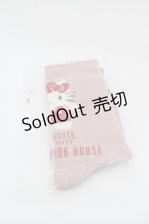 画像: PINK HOUSE / PINK HOUSE×HELLO KITTYモチーフソックス  ピンク I-25-03-15-112-LO-ZA-HD-ZI
