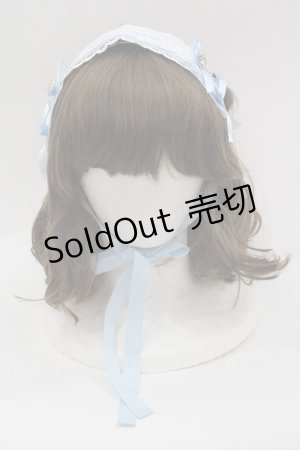 画像: MAM / プチフールハートクッキーのホイップヘッドドレス  サックスＸ白 I-25-03-15-117-LO-AC-HD-ZI