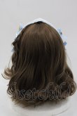 画像3: MAM / プチフールハートクッキーのホイップヘッドドレス  サックスＸ白 I-25-03-15-117-LO-AC-HD-ZI (3)