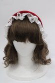 画像1: hirokotokumine mercHenTica / カチューシャ  赤Ｘ白 I-25-03-15-118-LO-AC-HD-ZI (1)