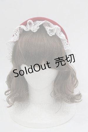 画像: hirokotokumine mercHenTica / カチューシャ  赤Ｘ白 I-25-03-15-118-LO-AC-HD-ZI