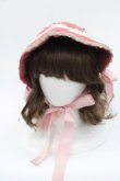 画像1: LOLITAその他(お買取対象外) / 別珍ハーフボンネット  ピンク I-25-03-15-122-LO-AC-HD-ZI (1)