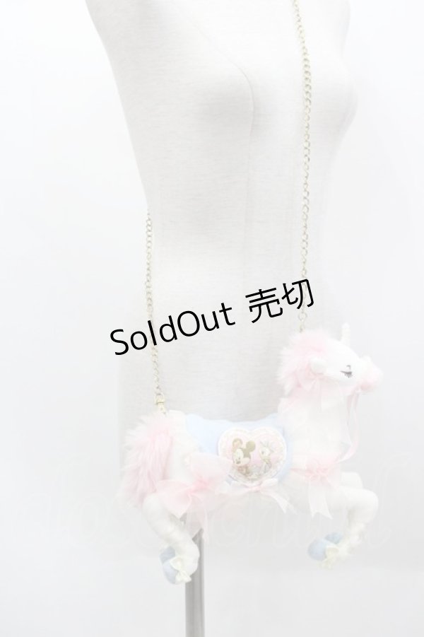 画像1: Angelic Pretty / Disney Unicorn Bag  白ＸピンクＸサックス I-25-03-15-129-AP-SH-HD-ZI (1)