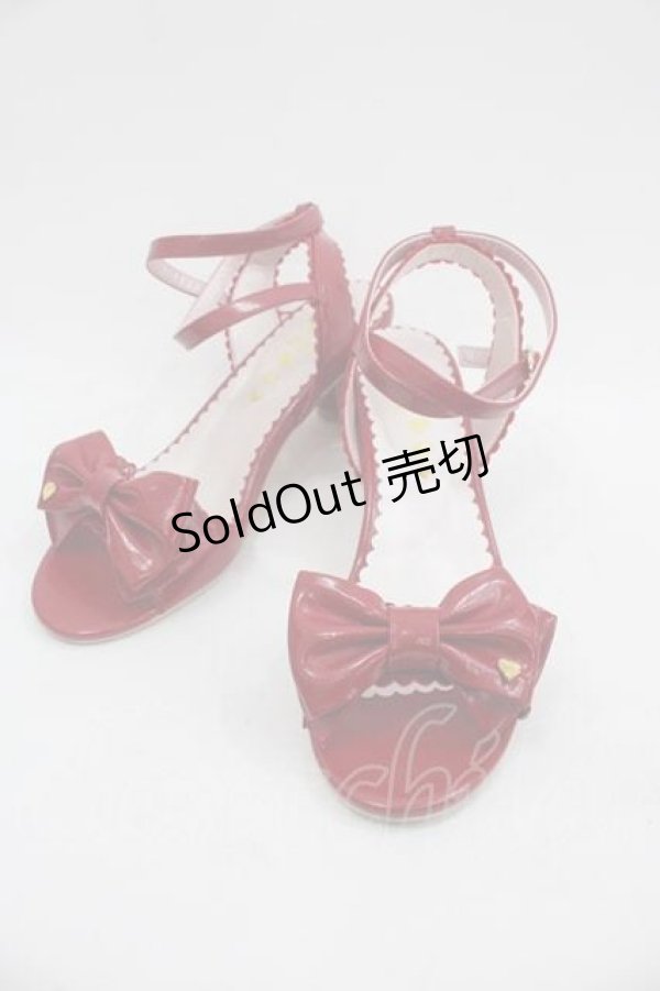 画像1: BABY,THE STARS SHINE BRIGHT / LOVE RIBBONサンダル M 赤 I-25-03-18-034-BA-SH-HD-OS (1)