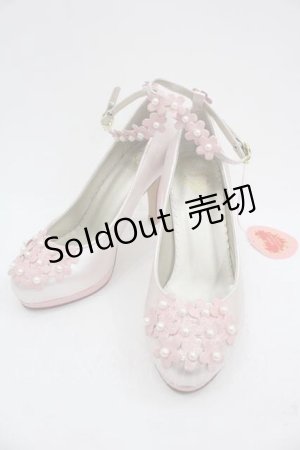 画像: BABY,THE STARS SHINE BRIGHT / Flower Secretパンプス M ピンク I-25-03-18-038-BA-SH-HD-ZI