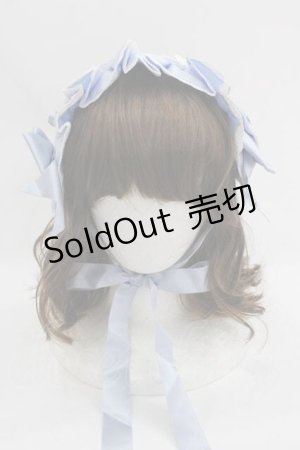 画像: ALICE and the PIRATES / ギャザーシフォンヘッドドレス  サックスＸ白 I-25-03-18-106-PA-AC-HD-ZI