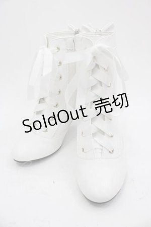 画像: Angelic Pretty / エレガントDollブーツ M ホワイト I-25-03-18-010-AP-SH-HD-ZI