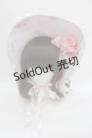 画像: BABY,THE STARS SHINE BRIGHT / Juno’s Bouquet 乙女の誓い 柄ボンネット  ピンク I-25-03-18-112-BA-AC-HD-ZI