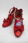 画像1: Angelic Pretty / Partyグリッターシューズ (2015 3rd Rerelease) Ｍ 赤 I-25-03-18-012-AP-SH-HD-ZI (1)
