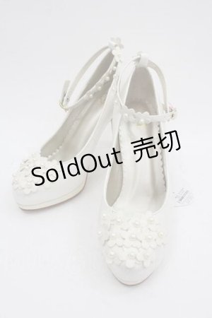 画像: BABY,THE STARS SHINE BRIGHT / Flower Secretパンプス M オフ白 I-25-03-18-022-BA-SH-HD-OS