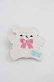 画像1: Angelic Pretty / Milkyベアークリップ  白 I-25-03-21-065-AP-AC-HD-ZI (1)