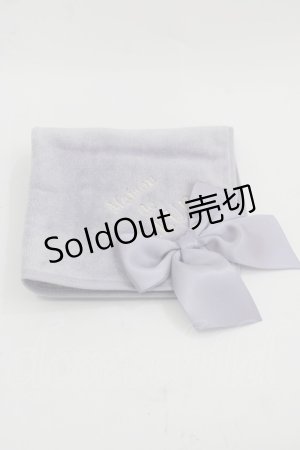 画像: Maison de FLEUR / ブランドロゴ刺繍タオルハンカチ  ラベンダー I-25-03-21-095-LO-ZA-HD-ZI