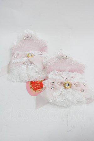 画像: BABY,THE STARS SHINE BRIGHT / L’Aurore feeriqueグローブ  ピンクＸ白 I-25-03-21-100-BA-ZA-HD-ZI