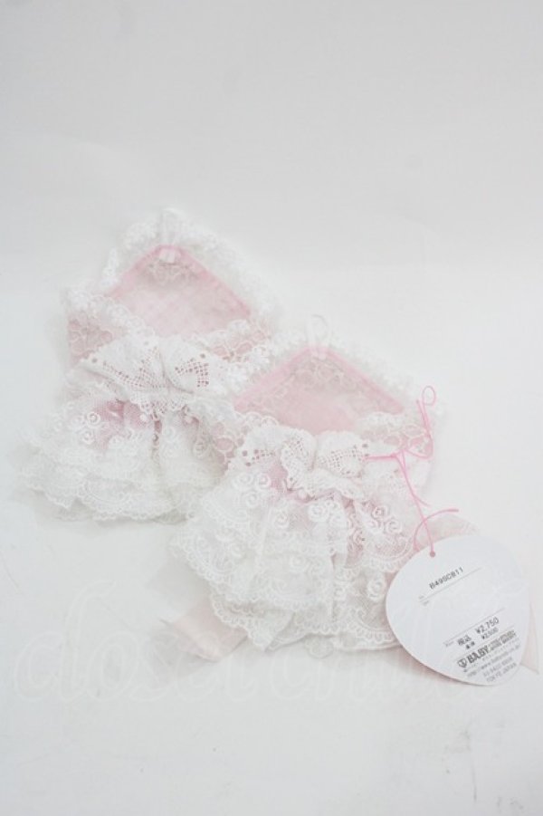 画像2: BABY,THE STARS SHINE BRIGHT / L’Aurore feeriqueグローブ  ピンクＸ白 I-25-03-21-100-BA-ZA-HD-ZI (2)