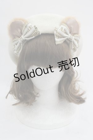 画像: Angelic Pretty / Dream Ribbon Bearベレー  アイボリー I-25-03-21-107-AP-AC-HD-ZI