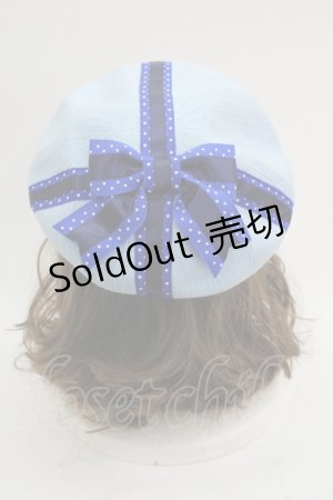 画像: Shirley Temple / プレゼントリボンベレー  サックスＸ青Ｘ黒 I-25-03-21-109-ET-AC-HD-ZI