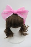 画像1: Angelic Pretty / Heartワッペンオーガンジーリボンカチューシャ  ピンク I-25-03-21-112-AP-AC-HD-ZI (1)