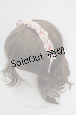 画像: Shirley Temple / ストロベリーレースカチューシャ  ピンクＸ赤 I-25-03-21-117-ET-AC-HD-ZT437