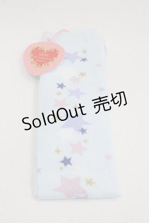 画像: BABY,THE STARS SHINE BRIGHT / 星屑Fantasia 双子の星ネコちゃんのホロスコープ 柄オーバーニーソックス  サックス I-25-03-21-014-BA-ZA-HD-ZI