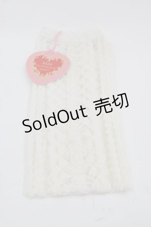 画像: BABY,THE STARS SHINE BRIGHT / BABYロゴレース柄シースルーオーバーニーソックス  アイボリー I-25-03-21-028-BA-ZA-HD-ZI