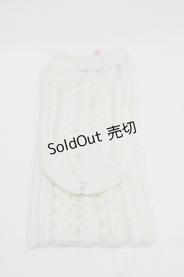 画像2: BABY,THE STARS SHINE BRIGHT / BABYロゴレース柄シースルーオーバーニーソックス  アイボリー I-25-03-21-028-BA-ZA-HD-ZI (2)