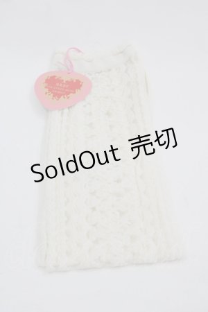 画像: BABY,THE STARS SHINE BRIGHT / BABYロゴレース柄シースルーオーバーニーソックス  アイボリー I-25-03-21-029-BA-ZA-HD-OS