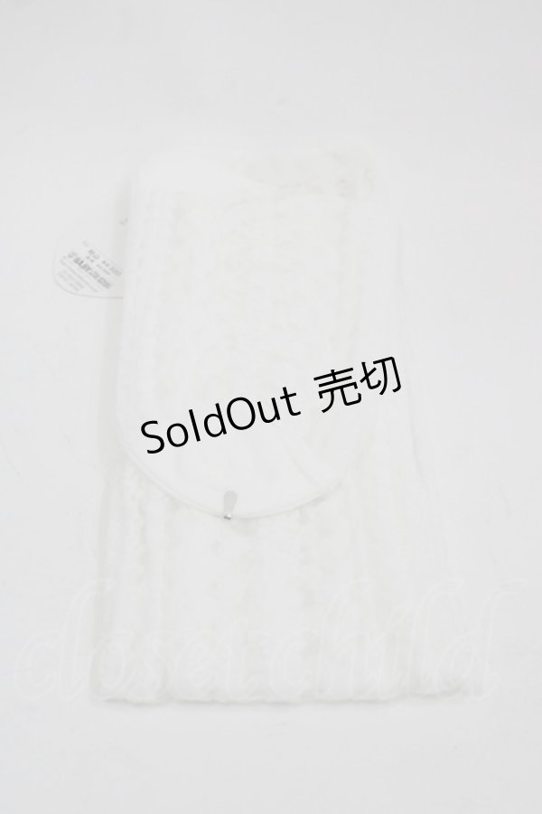 画像2: BABY,THE STARS SHINE BRIGHT / BABYロゴレース柄シースルーオーバーニーソックス  白 I-25-03-21-030-BA-ZA-HD-OS (2)
