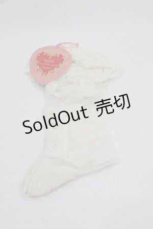 画像: BABY,THE STARS SHINE BRIGHT / バラ雫空のMuseシースルーソックス  生成り I-25-03-21-039-BA-ZA-HD-OS