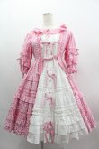 画像1: Angelic Pretty / Little Houseワンピース  ピンクＸ白 I-25-03-23-053-AP-OP-HD-OS (1)