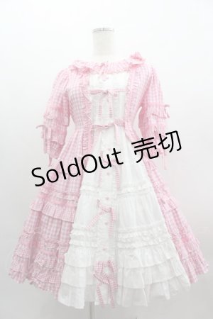 画像: Angelic Pretty / Little Houseワンピース  ピンクＸ白 I-25-03-23-053-AP-OP-HD-OS