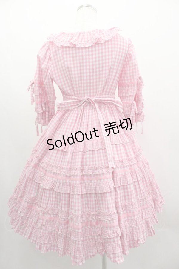 画像2: Angelic Pretty / Little Houseワンピース  ピンクＸ白 I-25-03-23-053-AP-OP-HD-OS (2)