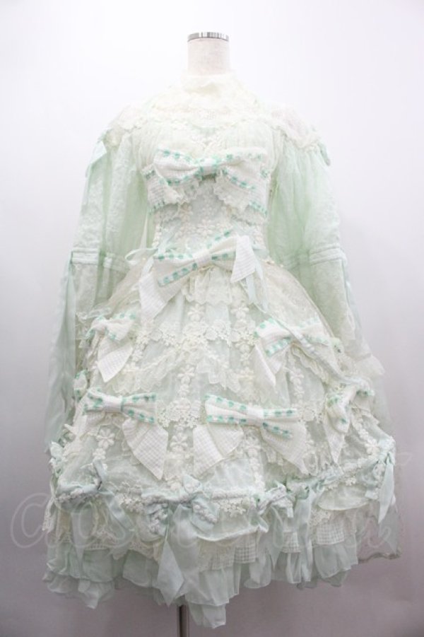 画像1: BABY,THE STARS SHINE BRIGHT / Parlement of foules Menuet 鳥たちが集い白薔薇が香る恋の歌 ワンピースドレス  ミント I-25-03-23-059-BA-OP-HD-OS (1)