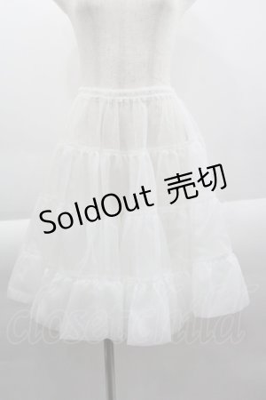 画像: Shirley Temple / オーガンジーパニエ 160CM 白 I-25-03-23-077-ET-SK-HD-ZI