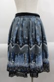 画像2: axes femme POETIQUE / 刺繍入り雪柄ミドルスカート  ネイビー I-25-03-23-086-AX-SK-HD-ZI (2)