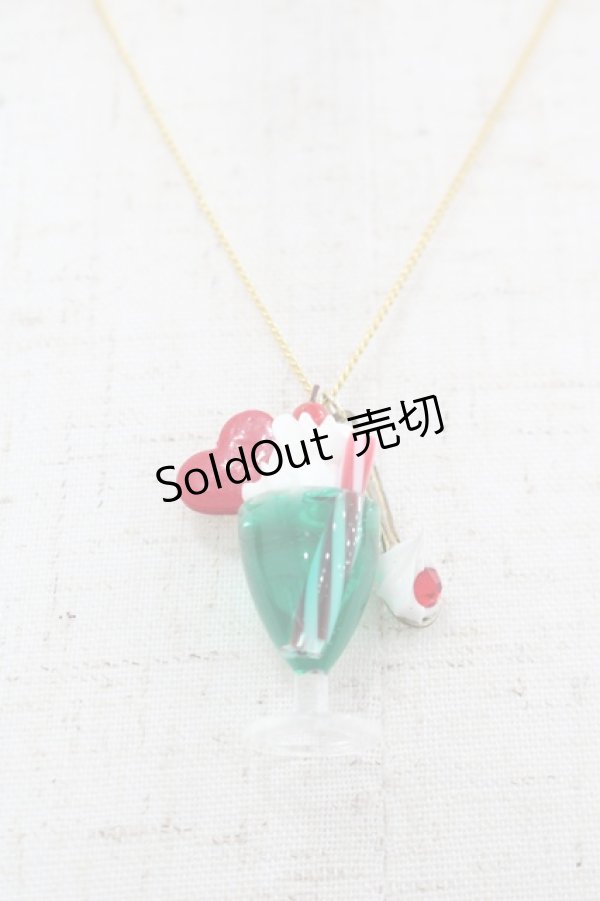 画像1: チェルシィ / ドリンクネックレス  クリームソーダ I-25-03-23-107-LO-AC-HD-ZI (1)