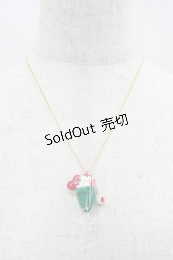 画像2: チェルシィ / ドリンクネックレス  クリームソーダ I-25-03-23-107-LO-AC-HD-ZI (2)