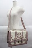 画像1: axes femme POETIQUE / シルエット柄宝箱BAG  ピンクＸアイボリー I-25-03-23-109-AX-BG-HD-ZI (1)