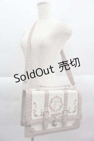 画像: axes femme POETIQUE / シルエット柄宝箱BAG  ピンクＸアイボリー I-25-03-23-109-AX-BG-HD-ZI