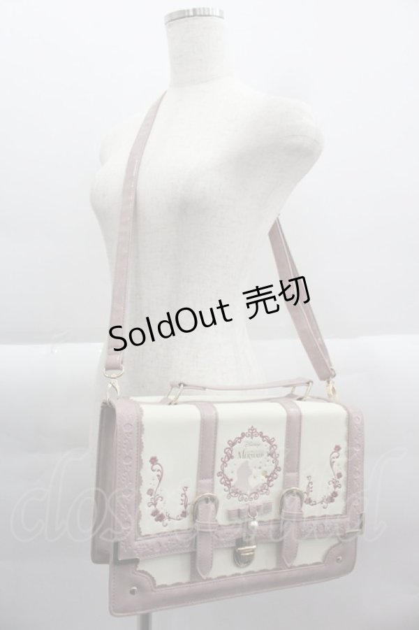 画像1: axes femme POETIQUE / シルエット柄宝箱BAG  ピンクＸアイボリー I-25-03-23-109-AX-BG-HD-ZI (1)