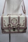 画像2: axes femme POETIQUE / シルエット柄宝箱BAG  ピンクＸアイボリー I-25-03-23-109-AX-BG-HD-ZI (2)