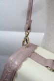 画像6: axes femme POETIQUE / シルエット柄宝箱BAG  ピンクＸアイボリー I-25-03-23-109-AX-BG-HD-ZI (6)