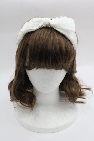画像: Shirley Temple / レースリボンヘアバンド 52-56CM 白 I-25-03-23-119-ET-AC-HD-ZT437