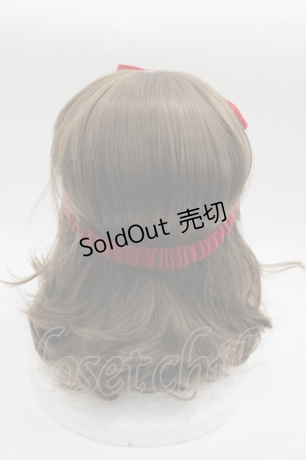 画像2: Shirley Temple / ベロアリボンヘアバンド 52-56CM 赤 I-25-03-23-122-ET-AC-HD-ZI (2)