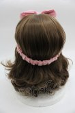 画像2: Shirley Temple / リボンオーガンジーヘアバンド  ピンク I-25-03-23-123-ET-AC-HD-ZT437 (2)