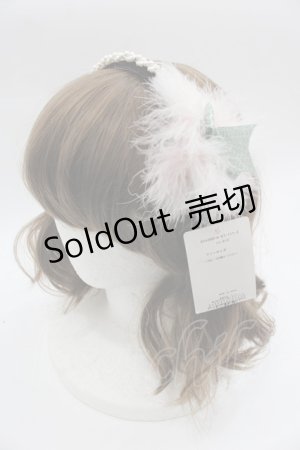 画像: Shirley Temple / リボンファーパールカチューシャ  ピンクＸ白Ｘ黒 I-25-03-23-124-ET-AC-HD-ZT437-F003