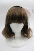 画像2: Shirley Temple / リボンファーパールカチューシャ  ピンクＸ白Ｘ黒 I-25-03-23-124-ET-AC-HD-ZT437 (2)